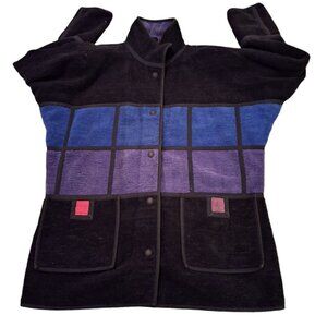 Annikki Karvinen Coat Sweater Womens XS (See Measure Below) Patch Vtg 1980s Era